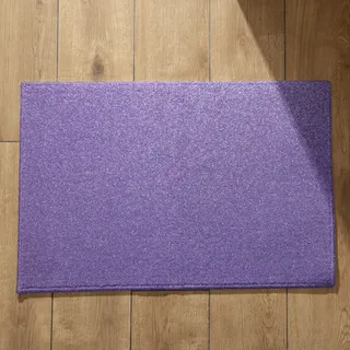 EHOMERY Fußmatte Schmal Fussmatte Selbst Gestalten Geometrische Kunst Fußmatte Zuhause Sauberlaufmatte Klein 50x80cm, Lila rutschfeste Dekorative Fußmatte Aus Plüschbaumwolle