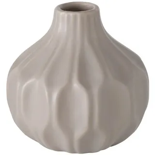 Boltze Home Keramikvase, Beige, Keramik, Rund, 11 cm, Dekoration, Vasen, Keramikvasen