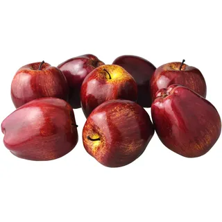 JEDFORE Künstliche, lebensechte Äpfel, 8-teilig, künstlich, dunkelrot, Apfel, rot, köstliche Äpfel, Set für Zuhause, Haus, Küche, Hochzeit, Party, Dekoration, Fotografie