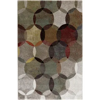 Esprit Modernina Webteppich 133 x 200 cm Grün/Mehrfarbig