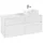 Waschbeckenunterschrank 120 x 55 cm Glossy White