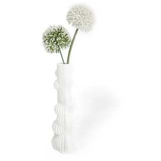 Shapes - Decorations Dekovase Bubble Two - Exclusive by Martin Žampach, Vase, 10 Farben (Einzelmodell, Vase mit Borosilikatglas zur Nutzung mit Wasser), Wasserdicht; Leichte Struktur innerhalb des Materials (Rillung) weiß