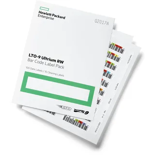 HP HPE LTO-9 Ultrium RW Bar Code Label Pack