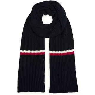 Tommy Hilfiger TH Monotype Chunky Knit Scarf Space Blue