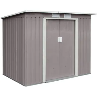 HATTORO Metallgerätehaus 2,13 x 1,3 m hellgrau