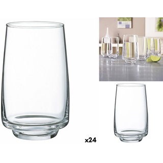 Luminarc Glas Becher Luminarc Equip Home Durchsichtig Glas 350 ml 24 Stück, Glas weiß