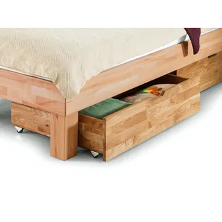 Sconto Bettkasten, 2er-Set ¦ holzfarben ¦ Maße (cm): B: 88 H: 21 T: 65