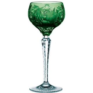 Nachtmann Weinglas mit Schliffdekoration, Grünes Weinglas, Kristallglas, 230 ml, Smaragdgrün, Traube, 0035954-0