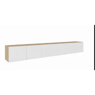 masseno VAREN Lowboard 300 cm Eiche Artisan braun Holzwerkstoff