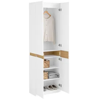 SoBuy Kleiderschrank KSB01 61 x 192 x 30 cm Weiß