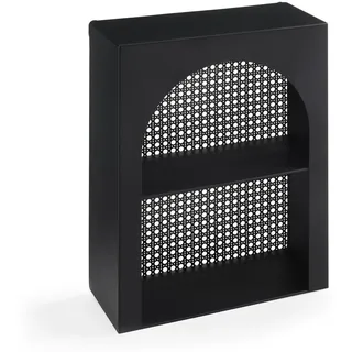 [en.casa] Jäller Wandregal 40 x 30 x 13 cm Schwarz