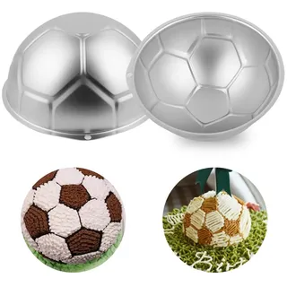 Kuchenform, 3d Fußball Geburtstagstorte Backform mit Papierbox, für Cake Diy