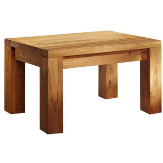 MASSIVMOEBEL24.DE Couchtisch Sheesham Braun 50 x 42 cm