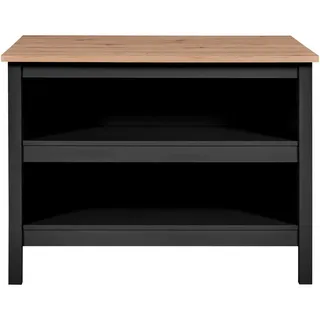 MID.YOU Kücheninsel, Schwarz, Holz, Holzwerkstoff, 124x91.5x75 cm, Küchen, Küchenmöbel, Kücheninseln
