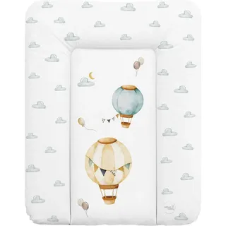 Ceba Baby Ceba Baby® weiche Wickelauflage 50x70 cm - Baby Wickelunterlage - Wasserdicht, abwaschbar - Luftballons - Beige