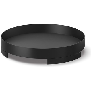 ZACK Tablett TREVO Edelstahl schwarz 30 cm mit Kunststoff-Füßen