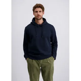 Pierre Cardin Langarmshirt (1-tlg) mit Kordelzug blau S (48)