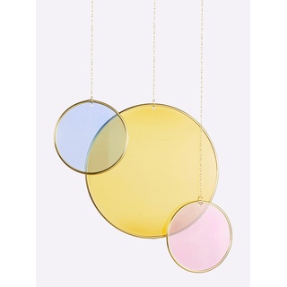Wanddekoobjekt HEINE HOME Wanddekoobjekte Gr. H: 87,5+119,5+108,5 cm, bunt (goldfarben) Deko