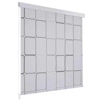 vidaXL Duschrollo 80 x 240 cm weiß