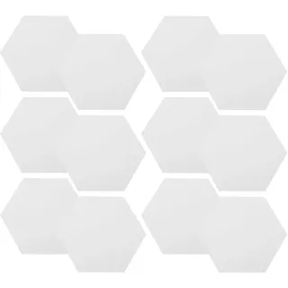 DOITOOL 12 Stück Acrylspiegel Wandaufkleber Hexagon 15cm Selbstklebend Silber Wanddeko Wohnzimmer Schlafzimmer Badezimmer