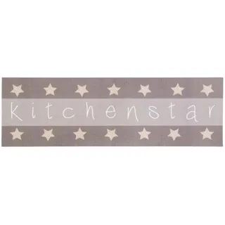 Primaflor Kitchen Star Küchenläufer 45 x 145 cm grau