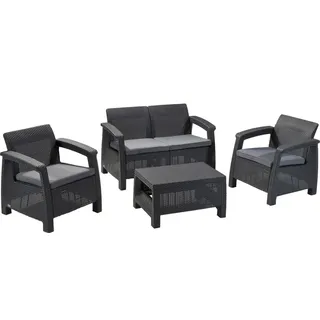 KETER Corfu Lounge Set grau