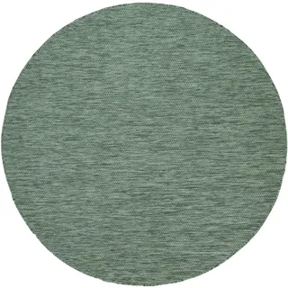 Teppich Venedig, Home affaire, rund, Höhe: 5 mm, Flachgewebe, Sisal-Optik, meliert, UV-beständig, Outdoor geeignet grün Ø 120 cm x 5 mm