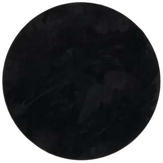 Snapstyle Hochflorteppich 200 x 200 cm Schwarz