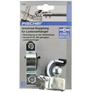 Fischer Universalkupplung für Lastenanhänger silber