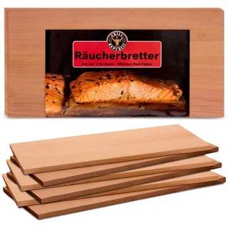 Hochwertige Räucherbretter zum Grillen für herrliches Raucharoma/Grillbretter aus reinem Zedernholz