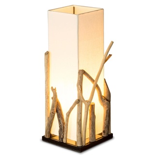 Lampe Tischlampe aus Holz Holzlampe Tischleuchte Treibholz 50cm hoch