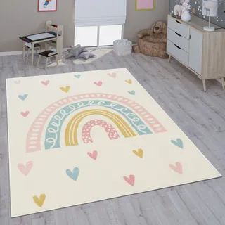 Paco Home Kinderteppich 80 x 150 cm Weiß
