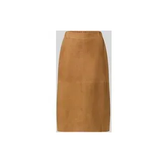 Lederrock aus Lammleder mit elastischem Bund, Cognac, 36