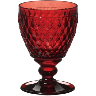 Villeroy und Boch Boston Coloured Weißweinglas Red, 230 ml, Kristallglas, Rot, 1 Stück (1er Pack)