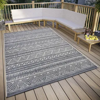 HANSE HOME Loto Outdoor-Teppich 115 x 170 cm Grau/Beige