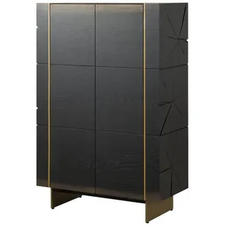 Nord Arin Highboard 94 x 142 x 45 cm Dunkelbraun