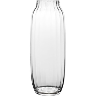 Giessle® Bodenvase 50cm hoch Glasvase groß XL Vase aus Glas für Pampasgras (Transparent)