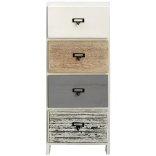Mobili Rebecca Rebecca 79 x 30 x 24 cm Weiß/Beige/Grau