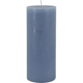 Chic Antique Macon rustikale Stumpenkerze 25 x 10 cm sky blue