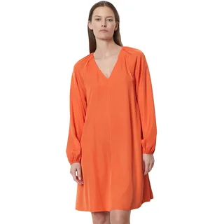 Sommerkleid MARC O'POLO "aus LENZINGTM ECOVEROTM" Gr. 32, Normalgrößen, orange Damen Kleider Freizeitkleider