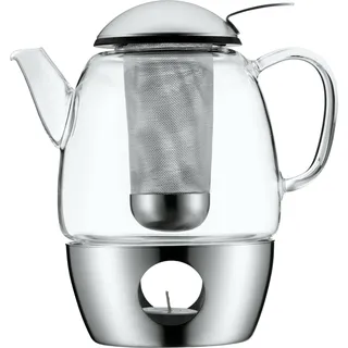 WMF, Teekanne, Teeset Teekanne mit Stövchen und Siebeinsatz 3tlg Glaskanne 1l SmarTea (1 l)
