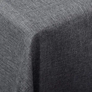 Woltu - Tischdecke Tischtuch Leinendecke Leinen Optik Lotuseffekt Grau Pflegeleicht Abwaschbar Fleckschutz Schmutzabweisend Farbe & Größe Wählbar Eckig 90x90 Cm