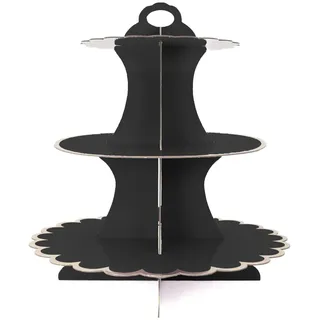 Intirilife Etagere aus Karton in Schwarz - Gr.: onesize