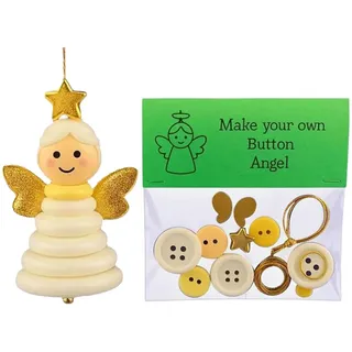 DIYs Knopfe Weihnachten Ornament Sets, Handgemacht Knopfe Ornament Bastelset, Lustige Knöpfs Weihnachtsbaum Ornaments Set Für Alle Altersgruppen, DIYs Basteln Weihnachtsbaum Hängende Dekorationen Set