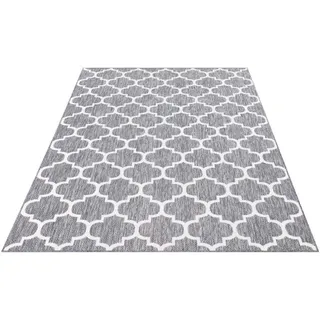 Teppich CARPET CITY "Outdoor" Teppiche Gr. B/L: 200 cm x 290 cm, 5 mm, 1 St., grau Orientalische Muster UV-beständig, Flachgewebe, auch in quadratischer Form erhältlich