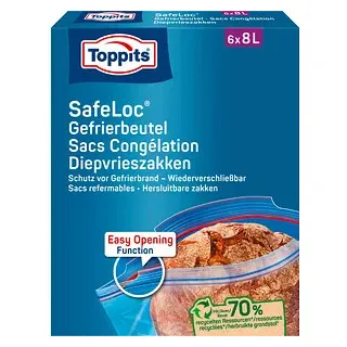 Toppits Gefrierbeutel SafeLoc 8,0 l
