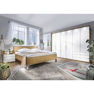 Wiemann Schlafzimmer-Set Loft 4tlg. Glas Weiß