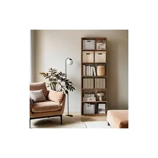 6 stufiges Bücherregal, Standregal im skandinavischen Stil, für Wohnzimmer