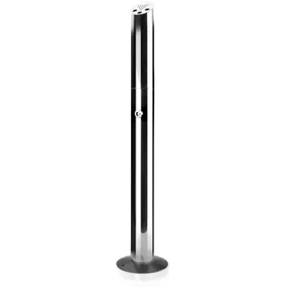 Lacor 63332 Runder Standaschenbecher aus Edelstahl. 92x8cm
