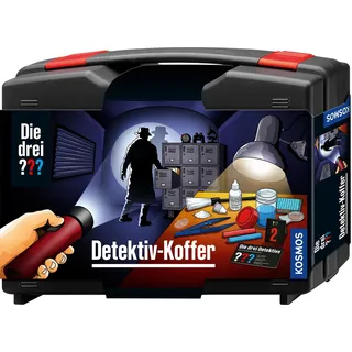 Kosmos Die drei ??? Detektivkoffer, Detektiv Spielzeug Set für Kinder ab 8 Jahre mit Fingerabdruck-Pulver, Utensilien und Profitipps zur Ermittlung,